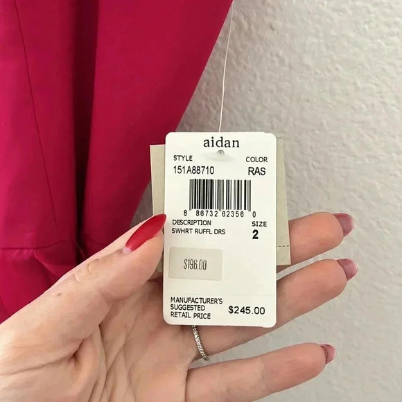 Aidan Mattox Strapless Ruffle Mini Dress - Picture 4 of 7